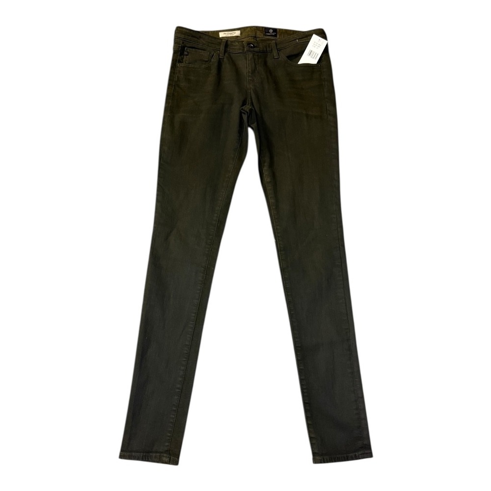 AG Adriano Goldschmied The Legging Super Skinny Pants Olive Green Size 4 (27)